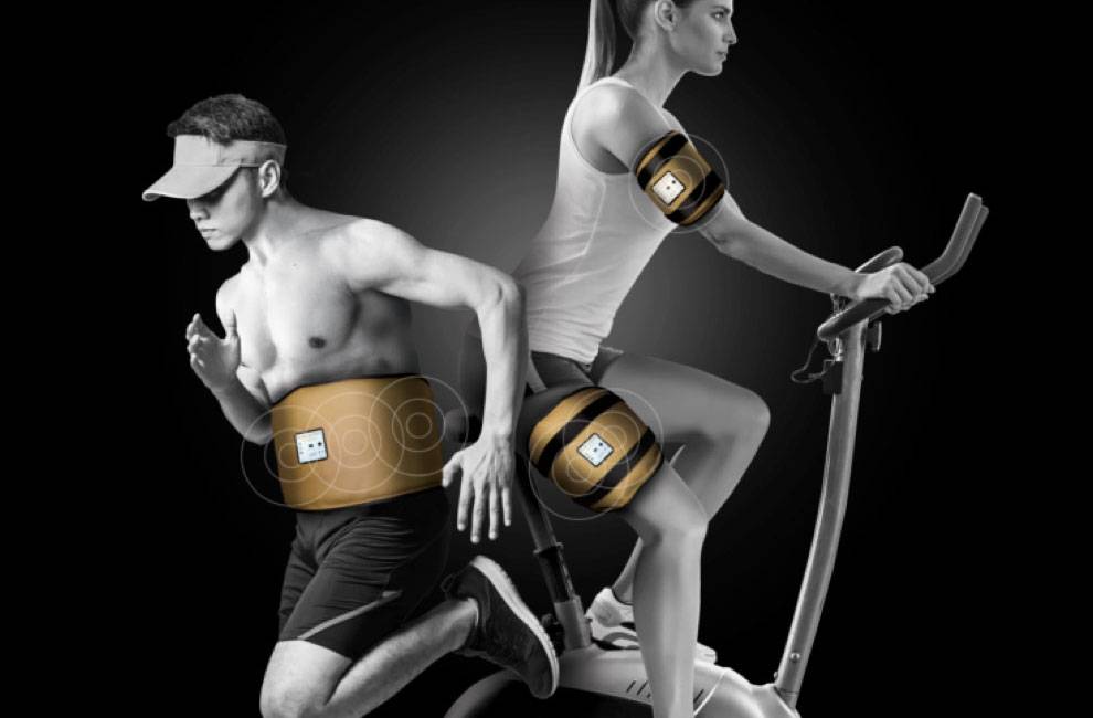 Un homme et une femme pratique le sport avec Slim sonic Un homme et une femme pratique le sport avec Slim sonic